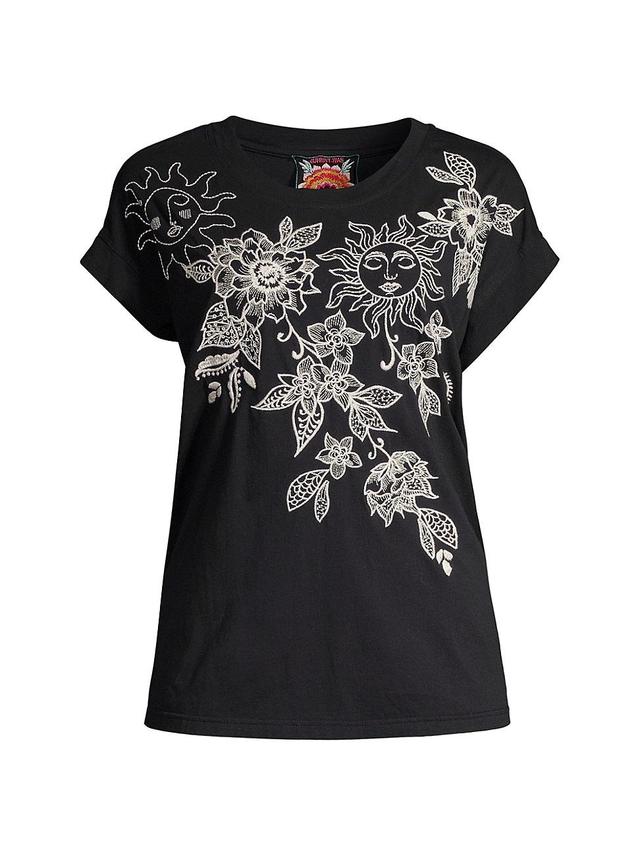 Womens Addison Embroidered T-Shirt Product Image