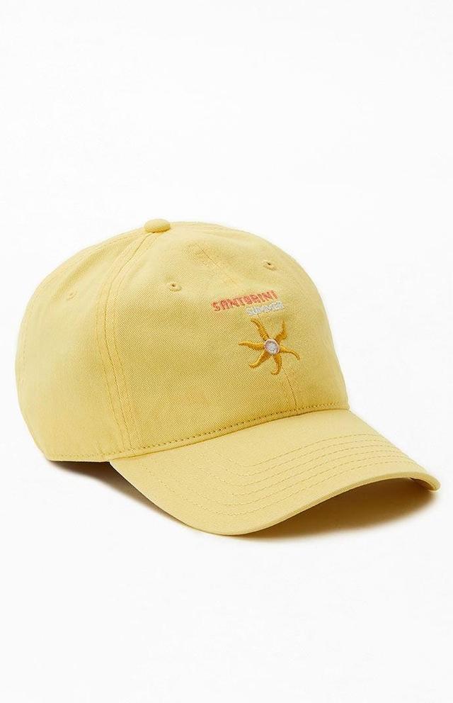 PacSun Womens Santorini Strapback Hat - Yellow Product Image