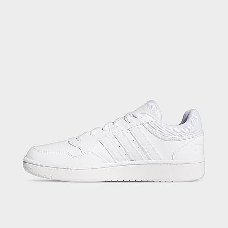 adidas Hoops 3.0 Womens Low-Top Lifestyle Basketball Shoes White Product Image