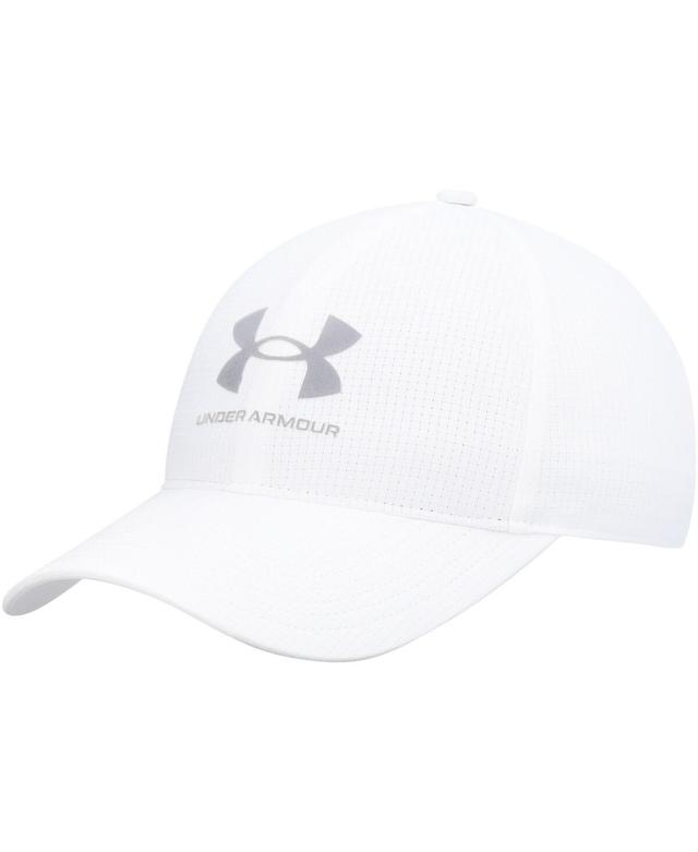 Mens Under Armour White Performance Adjustable Hat Product Image