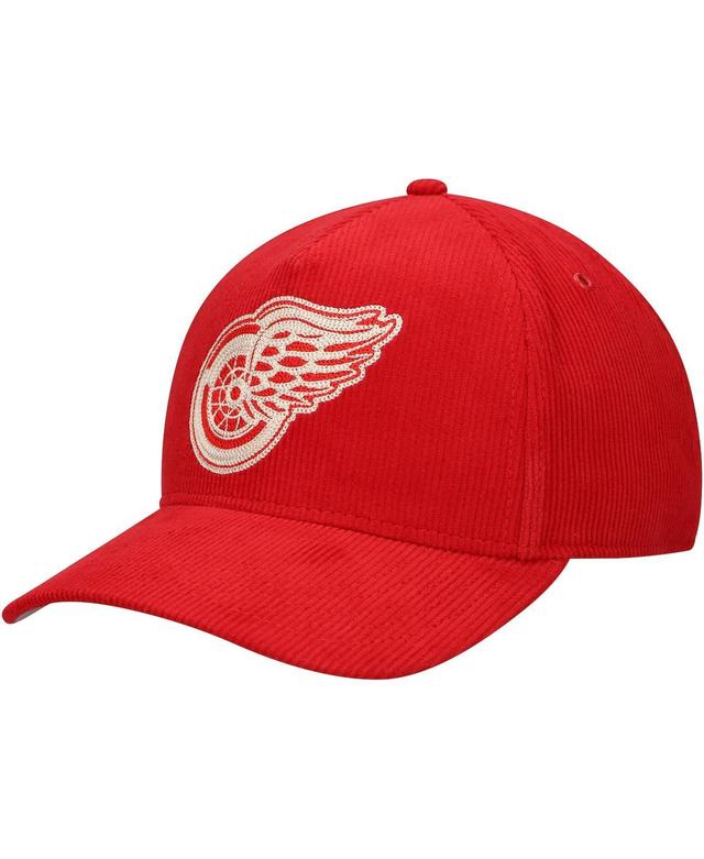 Mens American Needle Detroit Wings Corduroy Chain Stitch Adjustable Hat Product Image