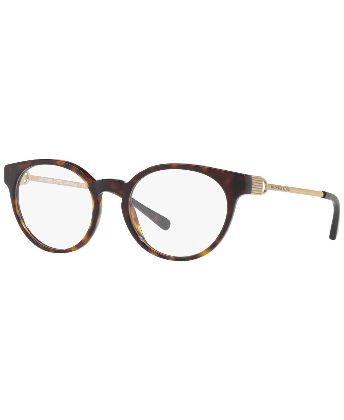 Michael Kors MK4048 Kea Womens Round Eyeglasses - Dark Tortoise Product Image