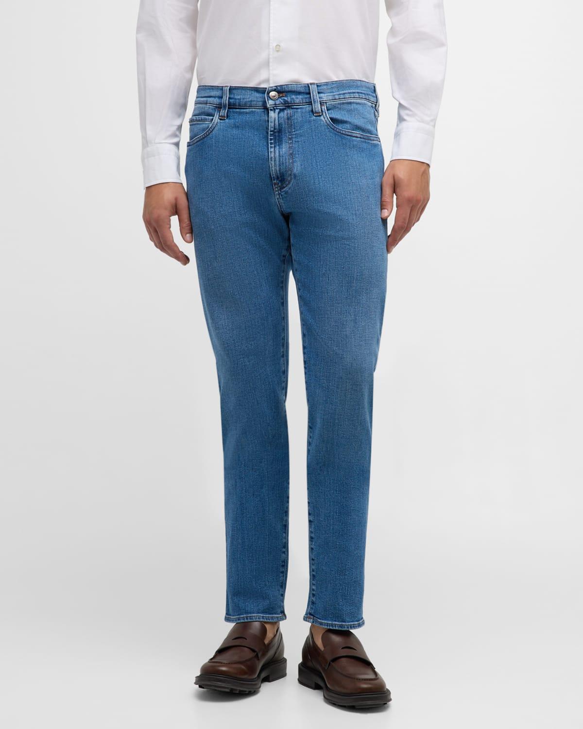 Mens Quarona Kurashiki Slim Denim Trousers Product Image