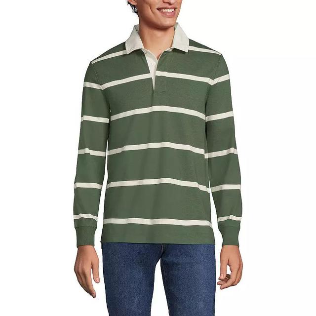 Mens Lands End Striped Rugby Shirt Product Image