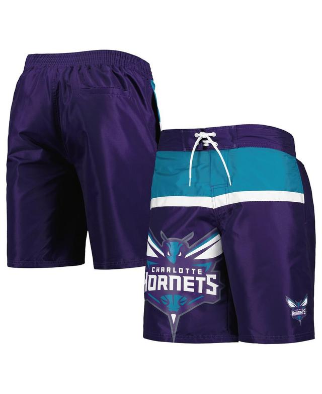 Mens G-III Sports by Carl Banks Purple Charlotte Hornets Sea Wind Swim Trunks Product Image