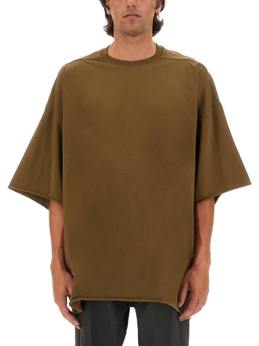 Cotton Jersey T-shirt In Brown Product Image