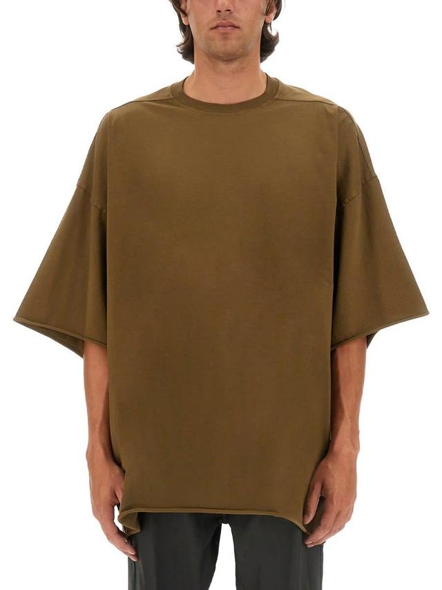 Cotton Jersey T-shirt In Brown Product Image