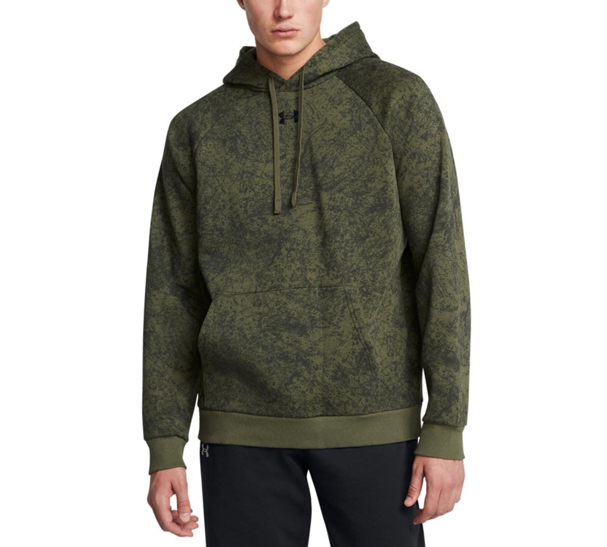 Mens Under Armour Rival Fleece Tech Camo Hoodie Product Image