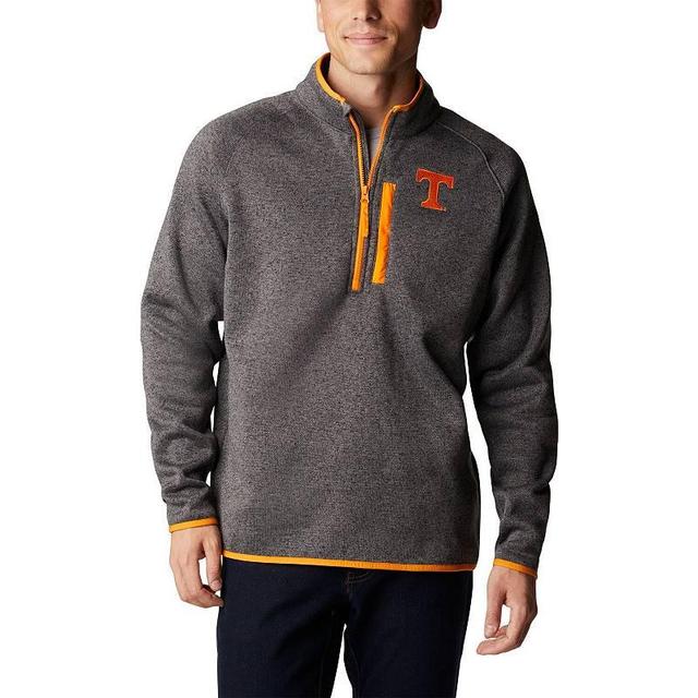 Mens Columbia Charcoal Tennessee Volunteers Canyon Point Omni-Shield Raglan Half-Zip Top Product Image