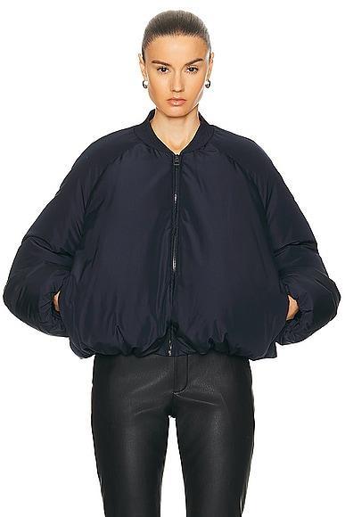 Loewe Padded Bomber Jacket in Navy Product Image