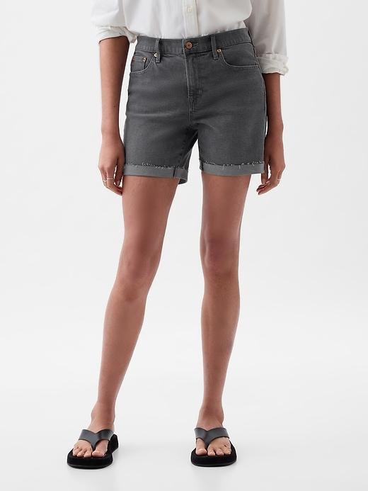 5" Mid Rise Girlfriend Shorts Product Image