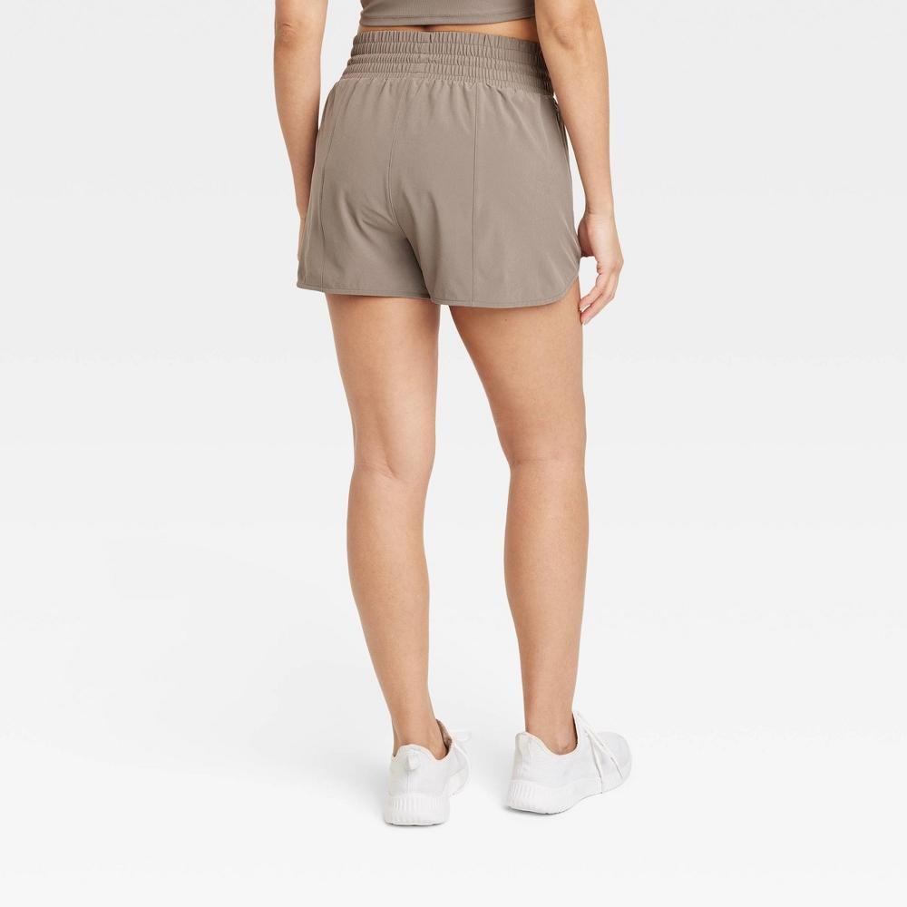 Womens Active Light High-Rise Shorts 3 - All In Motion Taupe XL Product Image