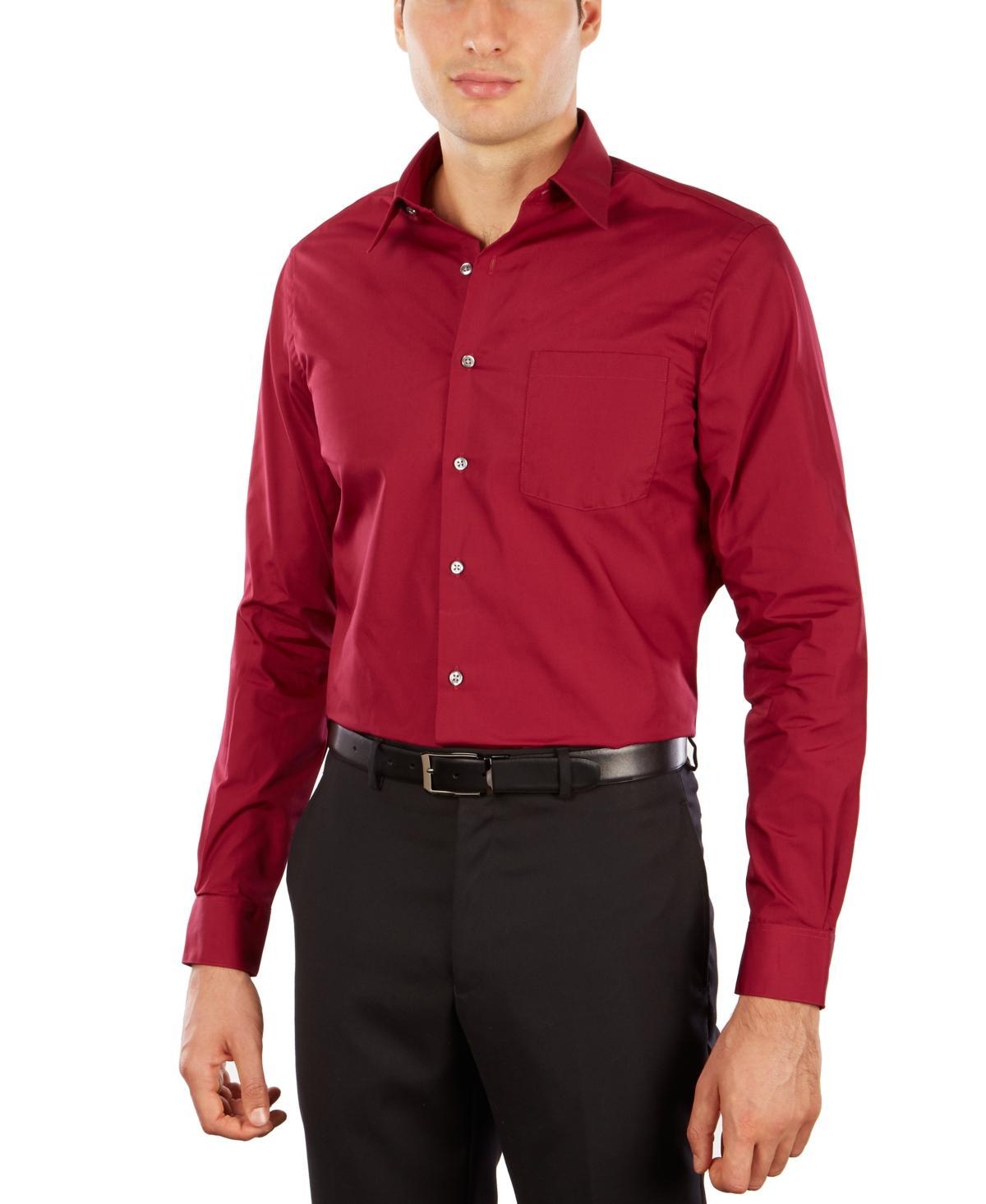 Van Heusen Mens Athletic Fit Poplin Dress Shirt Product Image