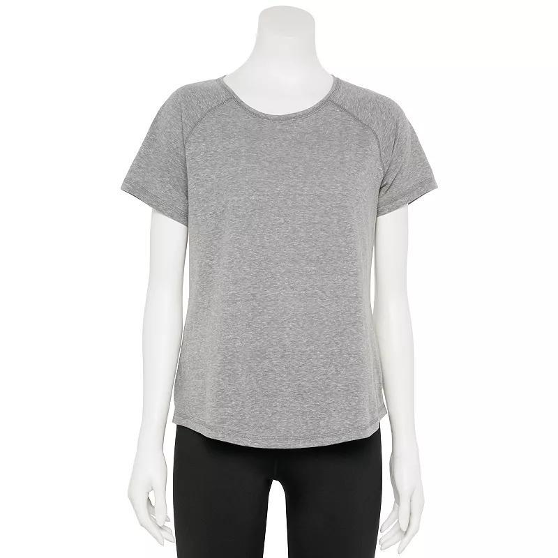 Womens Tek Gear Core Raglan Tee Smoky Grey Product Image