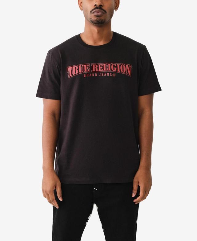 True Religion Mens Short Sleeve Relaxed Painted Horseshoe Tee Product Image