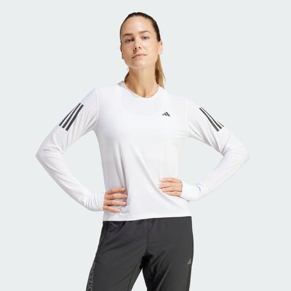 adidas Own The Run Long Sleeve Tee Black L Womens Product Image