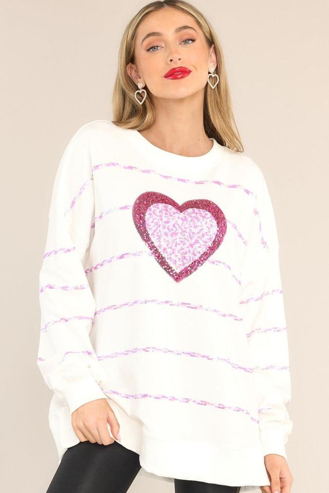 My Heart Is Yours White Top Product Image