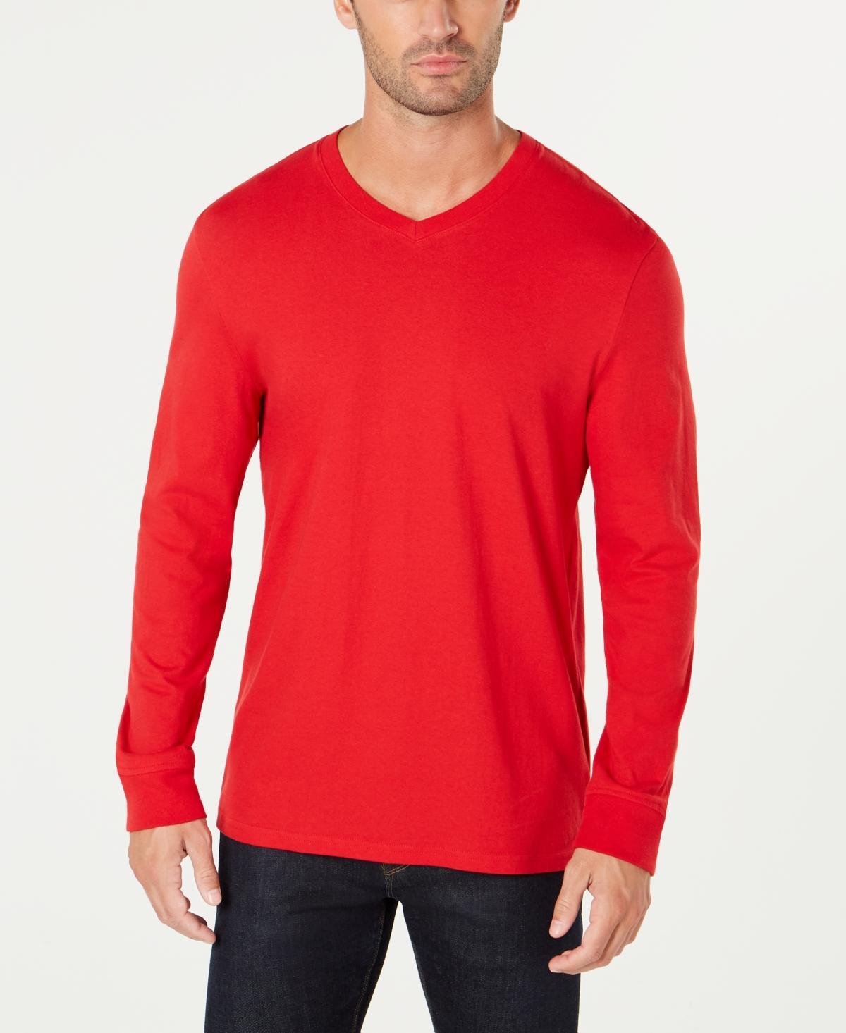 Club Room Mens V-Neck Long Sleeve T-Shirt, Created for Macys Product Image