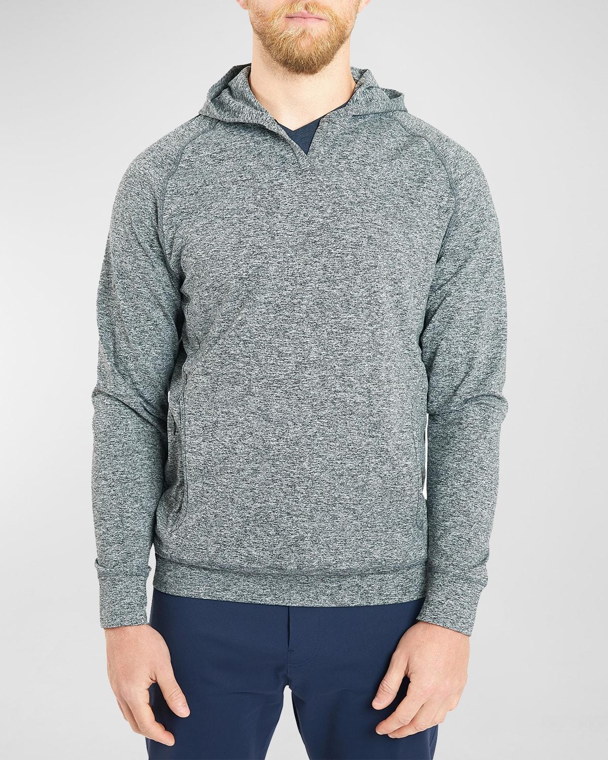 Mens Politan Solid V-Neck Pullover Hoodie Product Image