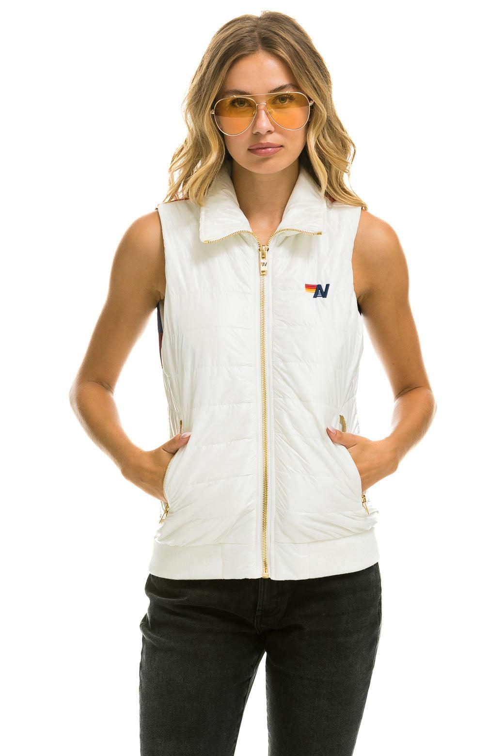 SUNBURST VEST - GLOSSY WHITE  Product Image