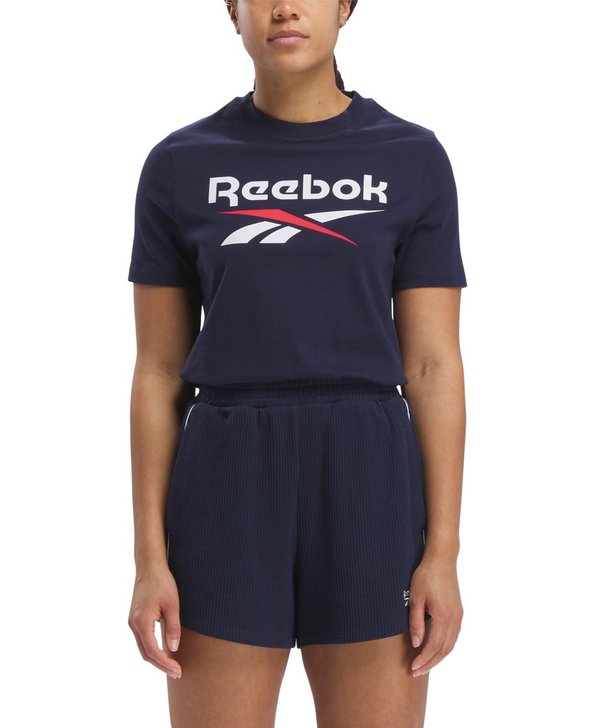 Reebok Womens Reebok Identity Big Logo T-Shirt - Womens Black Product Image