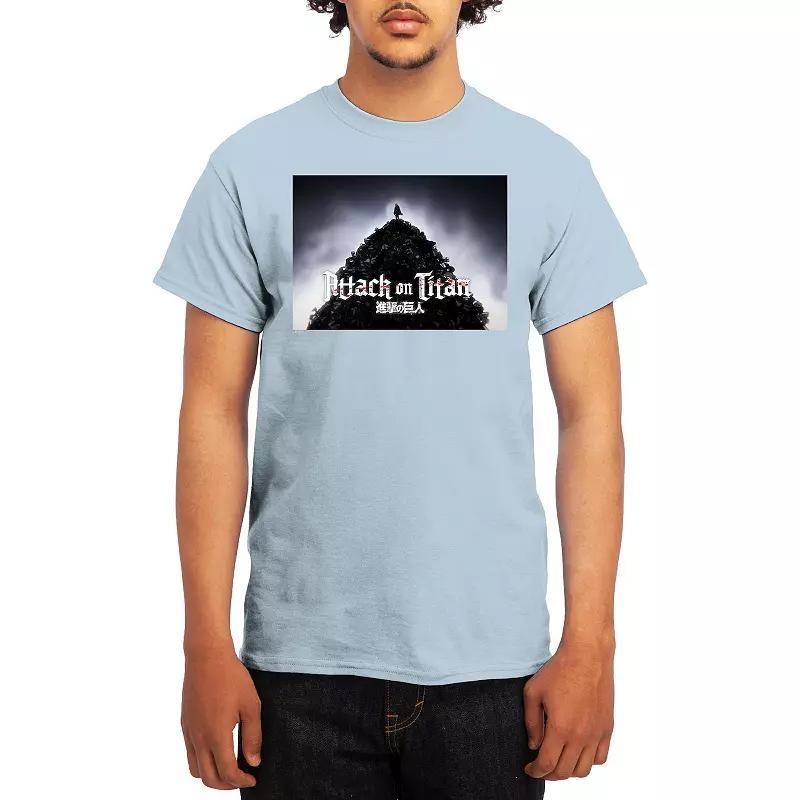 Mens Attack on Titan Tee, Boys Grey Navy Product Image