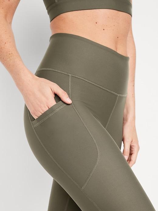 High-Waisted PowerSoft Crop Leggings Product Image