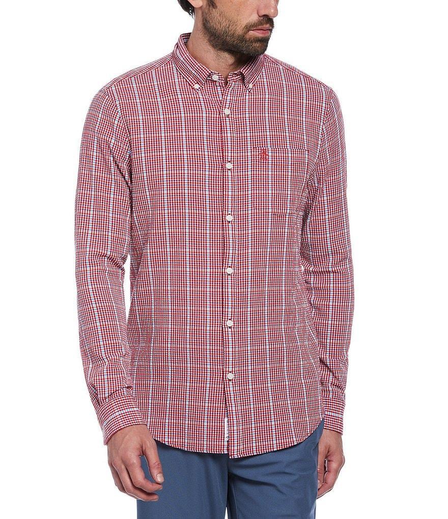 Original Penguin Seersucker Plaid Long Sleeve Woven Shirt product image