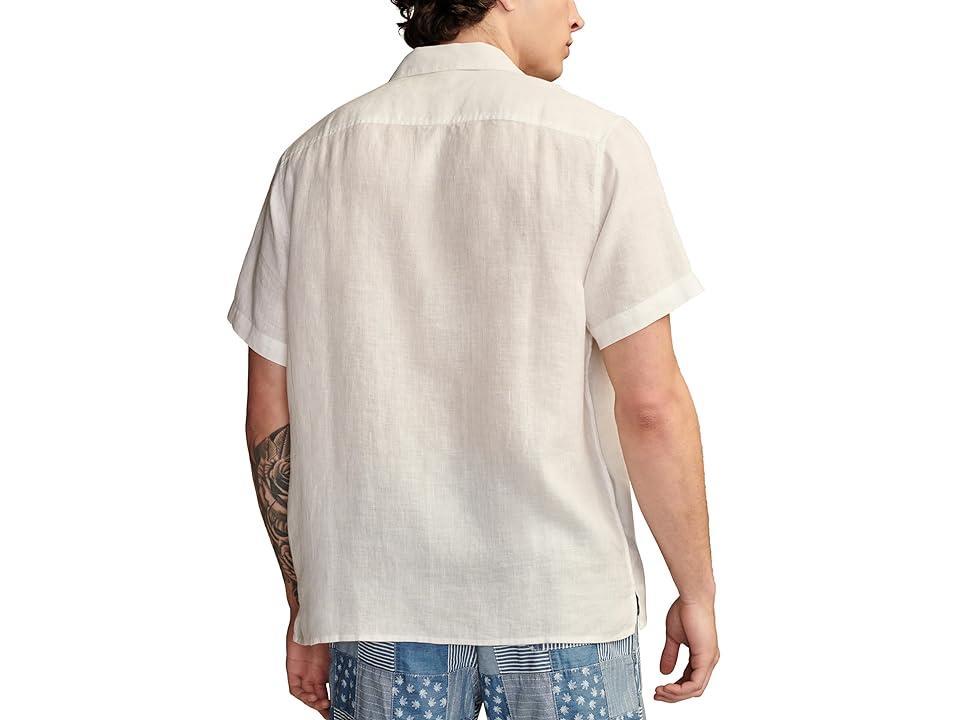 Lucky Brand Mens Linen Camp Collar Short Sleeve Shirt Product Image