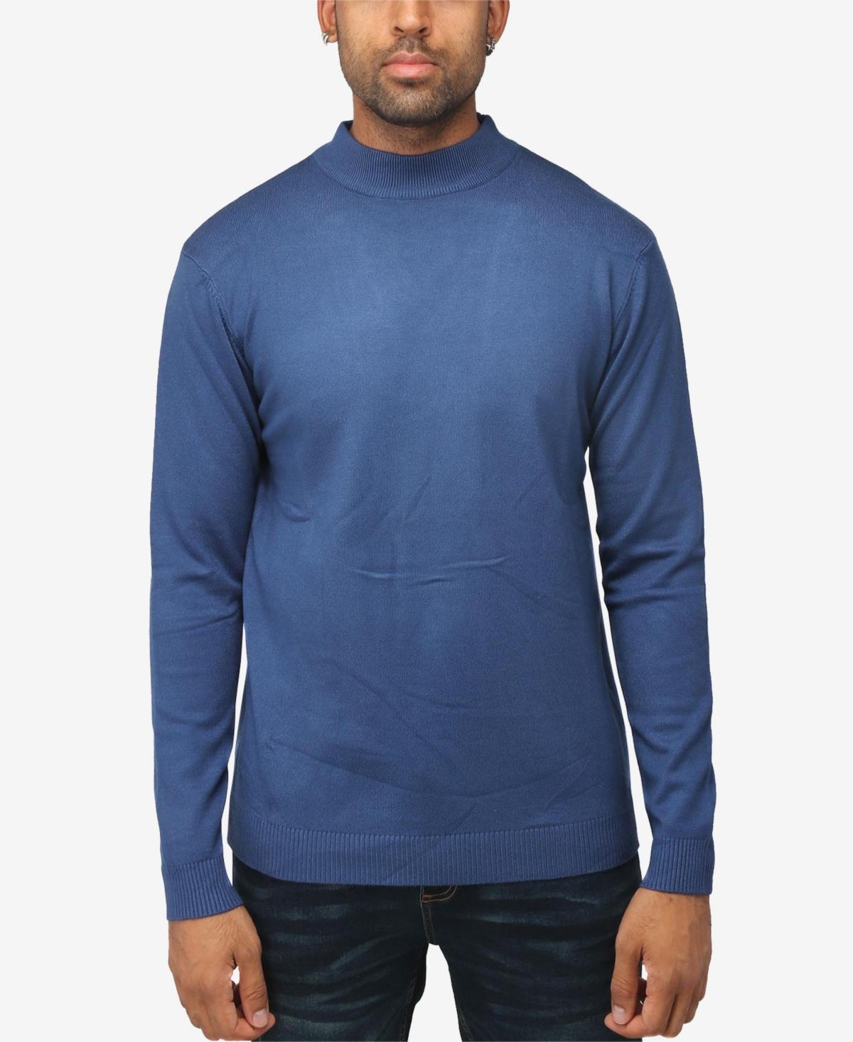 X-Ray Mens Basice Mock Neck Midweight Pullover Sweater Product Image