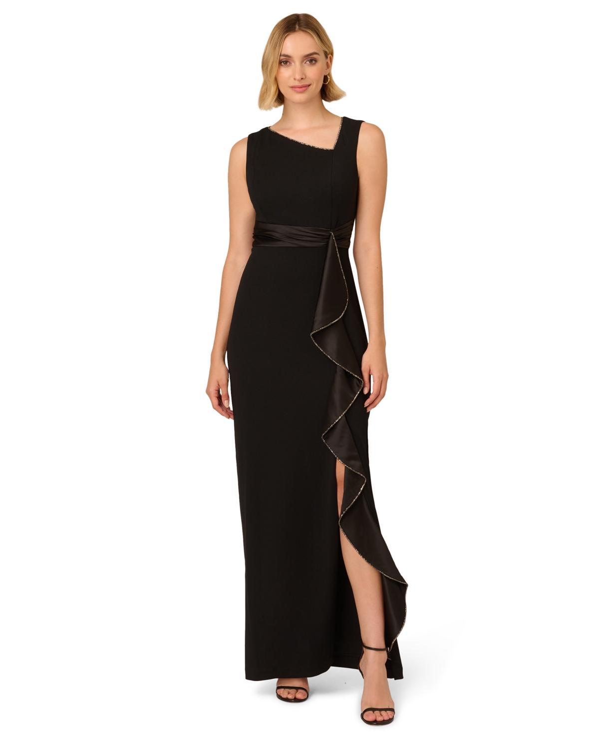 Adrianna Papell Womens Ruffled Gown Product Image