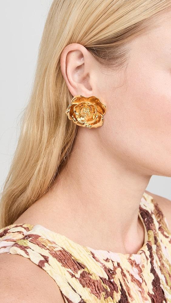 Oscar de la Renta Gardenia Stud Earrings | Shopbop Product Image