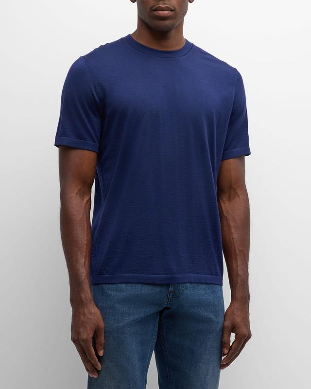 Mens Cashmere Crewneck T-Shirt Product Image