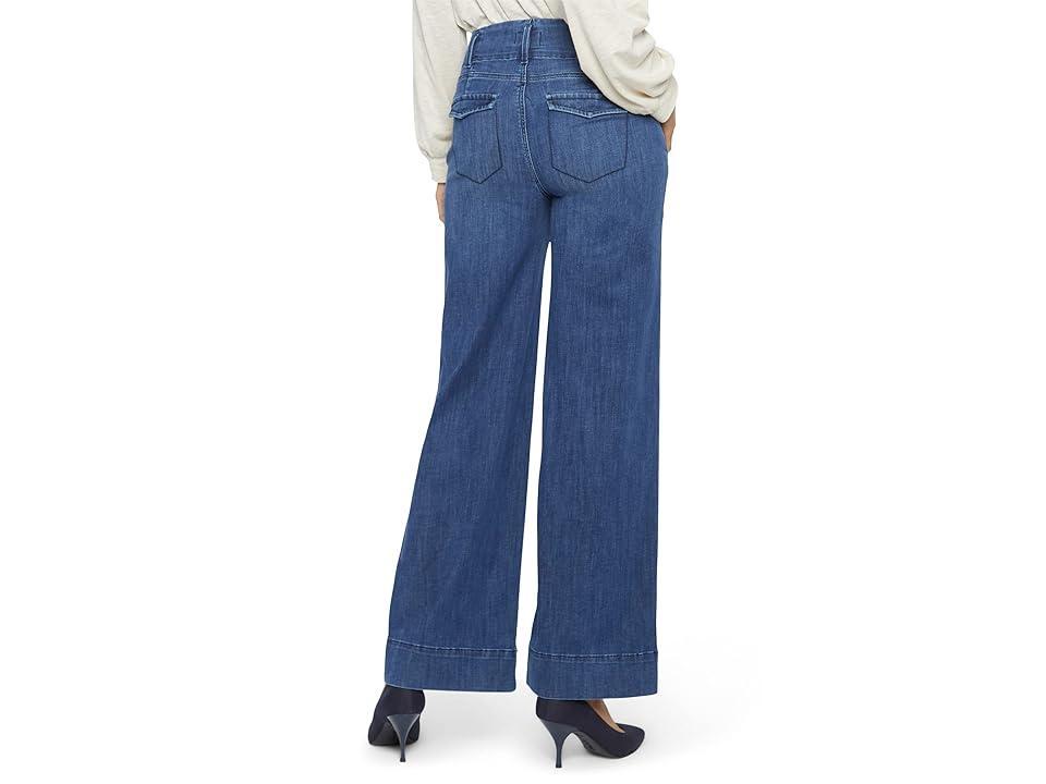 NYDJ High-Rise Mona Wide Leg Trousers in Reminiscent (Reminiscent) Women's Jeans Product Image