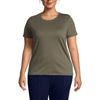 Plus Size Relaxed Supima Cotton Crew Neck T-Shirt Product Image