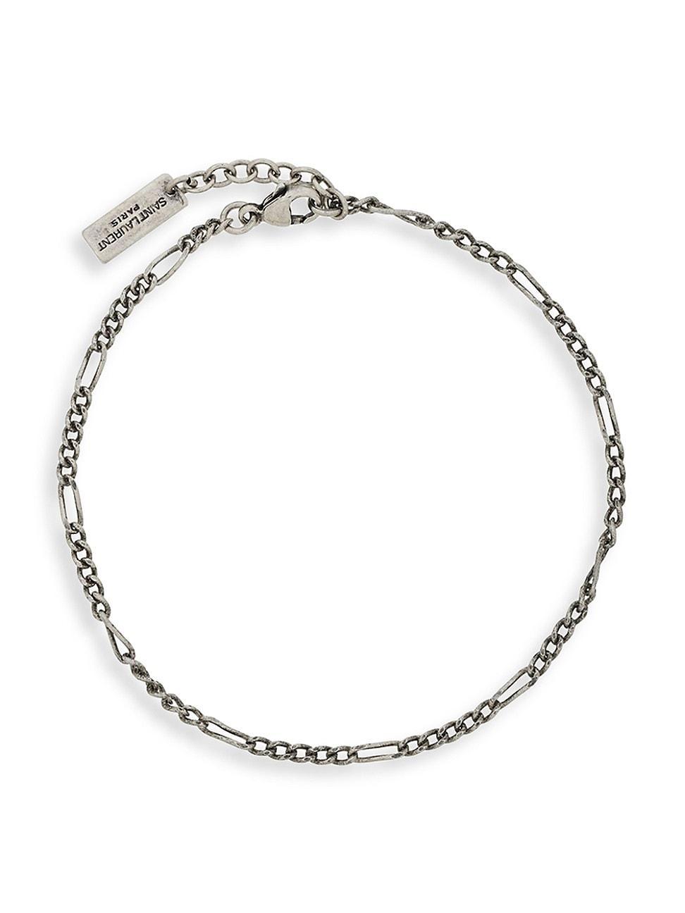 Womens Figaro Chain Bracelet in Metal Product Image