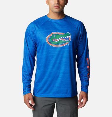 Columbia Mens Collegiate PFG Terminal Tackle Heather Long Sleeve Shirt - Florida- Product Image