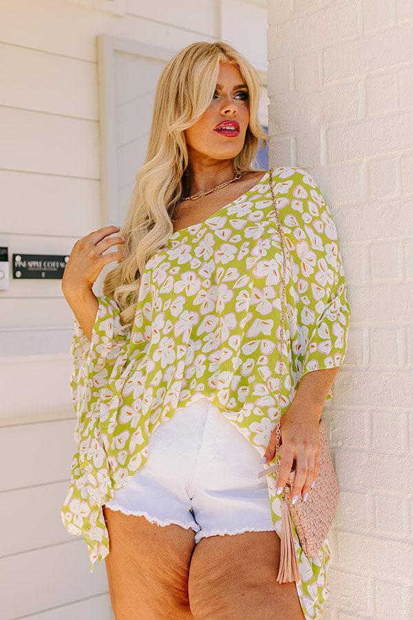 Sunshine Situation Shift Tunic in Lime Punch Curves Product Image