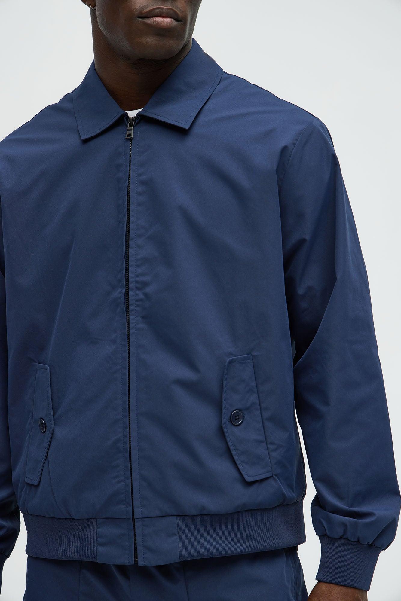 Ansel Tech Zip Jacket - Navy Product Image