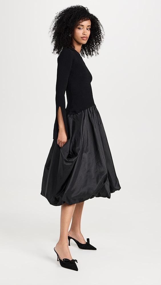 SIMKHAI Kenlie Mock Neck Midi Dress | Shopbop Product Image