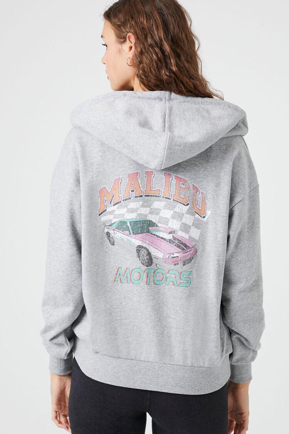 Malibu Motors Zip-Up Hoodie | Forever 21 Product Image