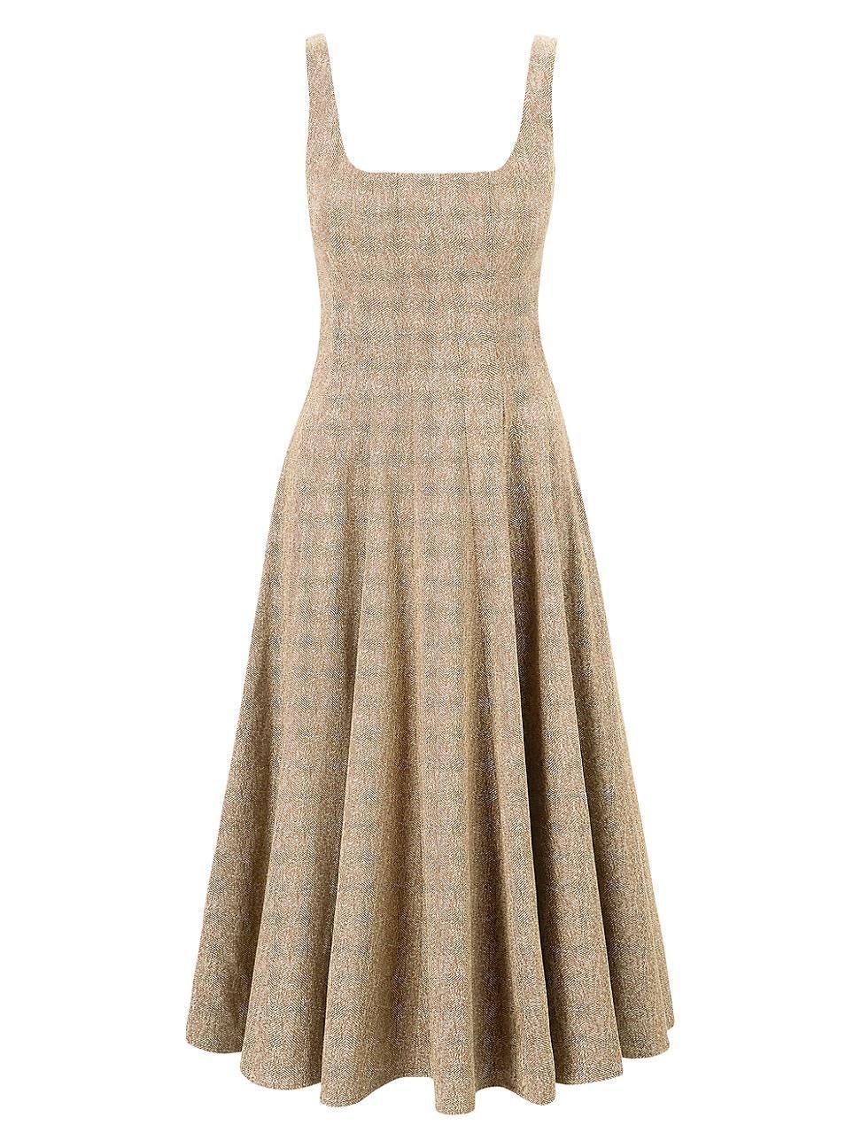 Womens Wells A-Line Midi-Dress Product Image