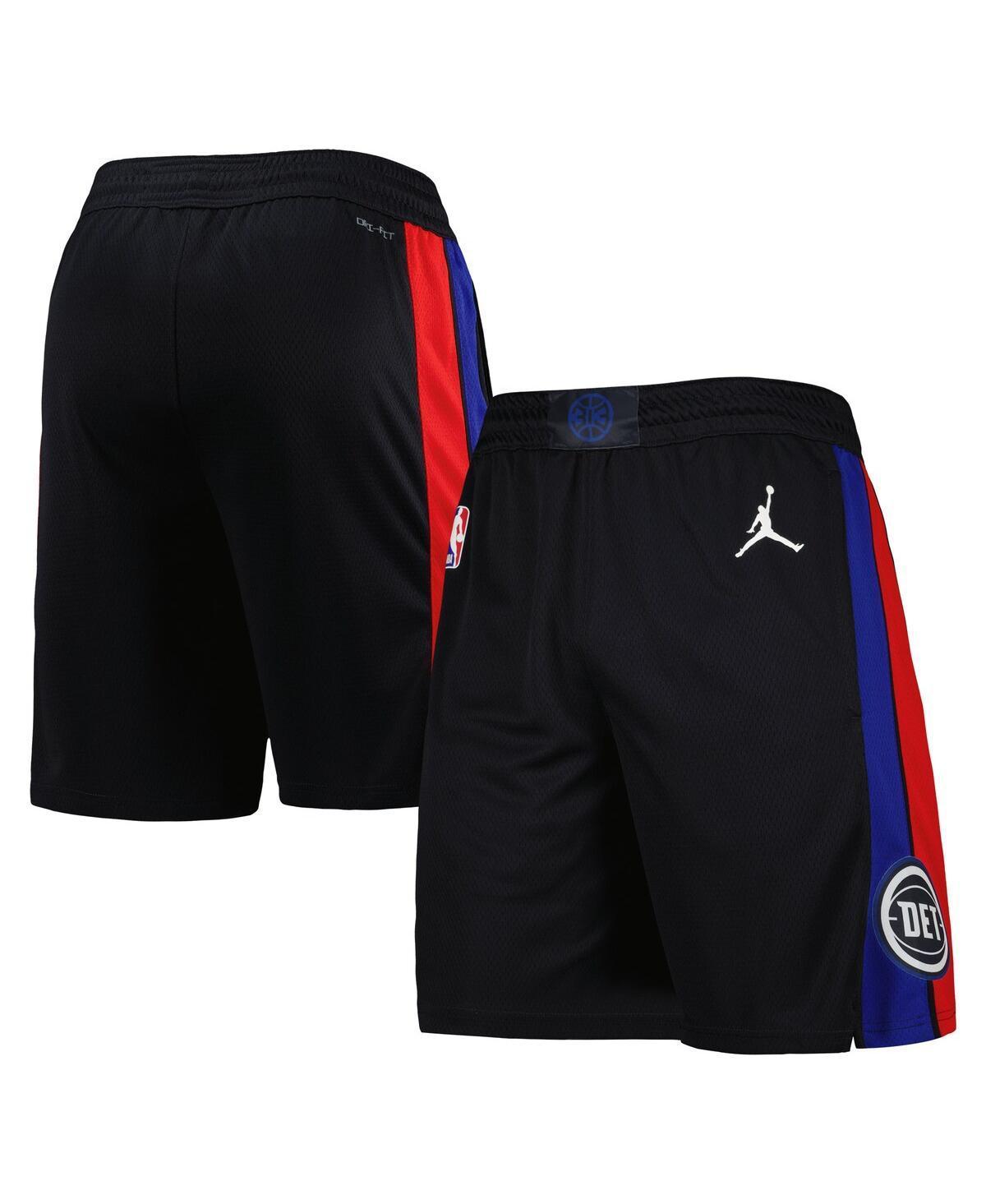 Mens Jordan Black Detroit Pistons 2022/2023 Statement Edition Swingman Performance Shorts Product Image