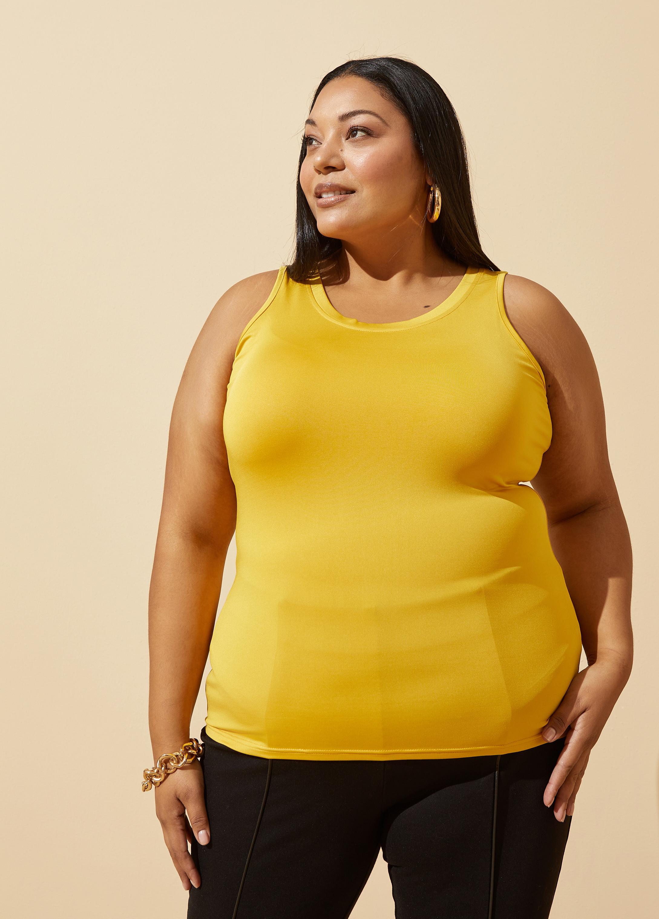 Plus Size The Easy Basic Scoop Neck Tank, - Ashley Stewart Product Image