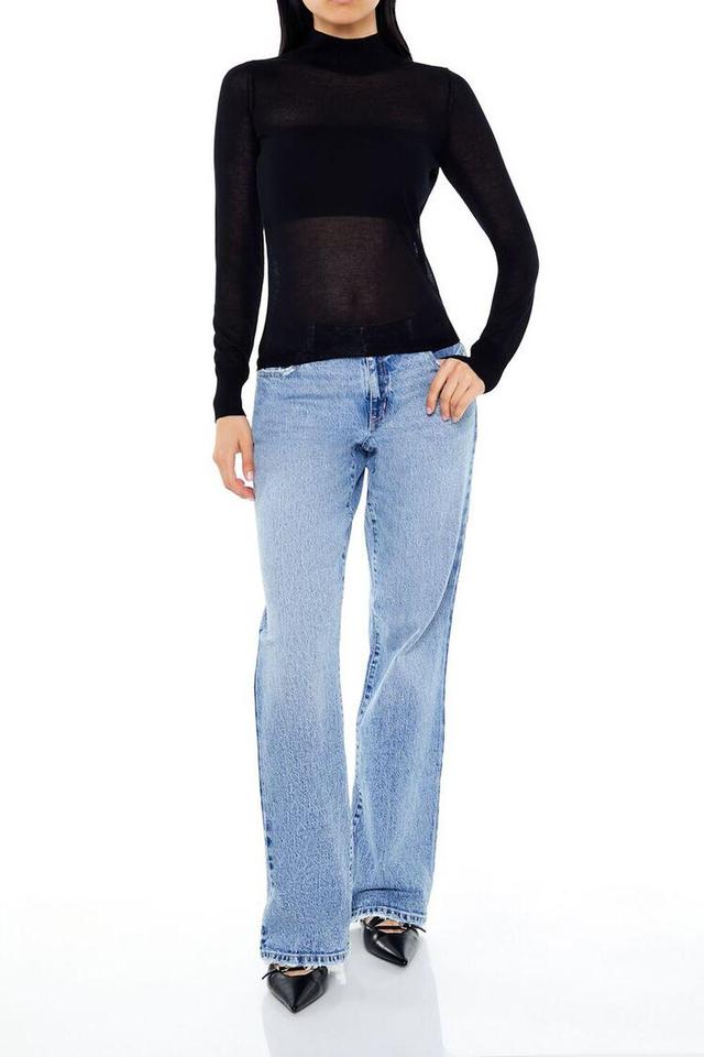 Fitted Mock Neck Sweater | Forever 21 Product Image