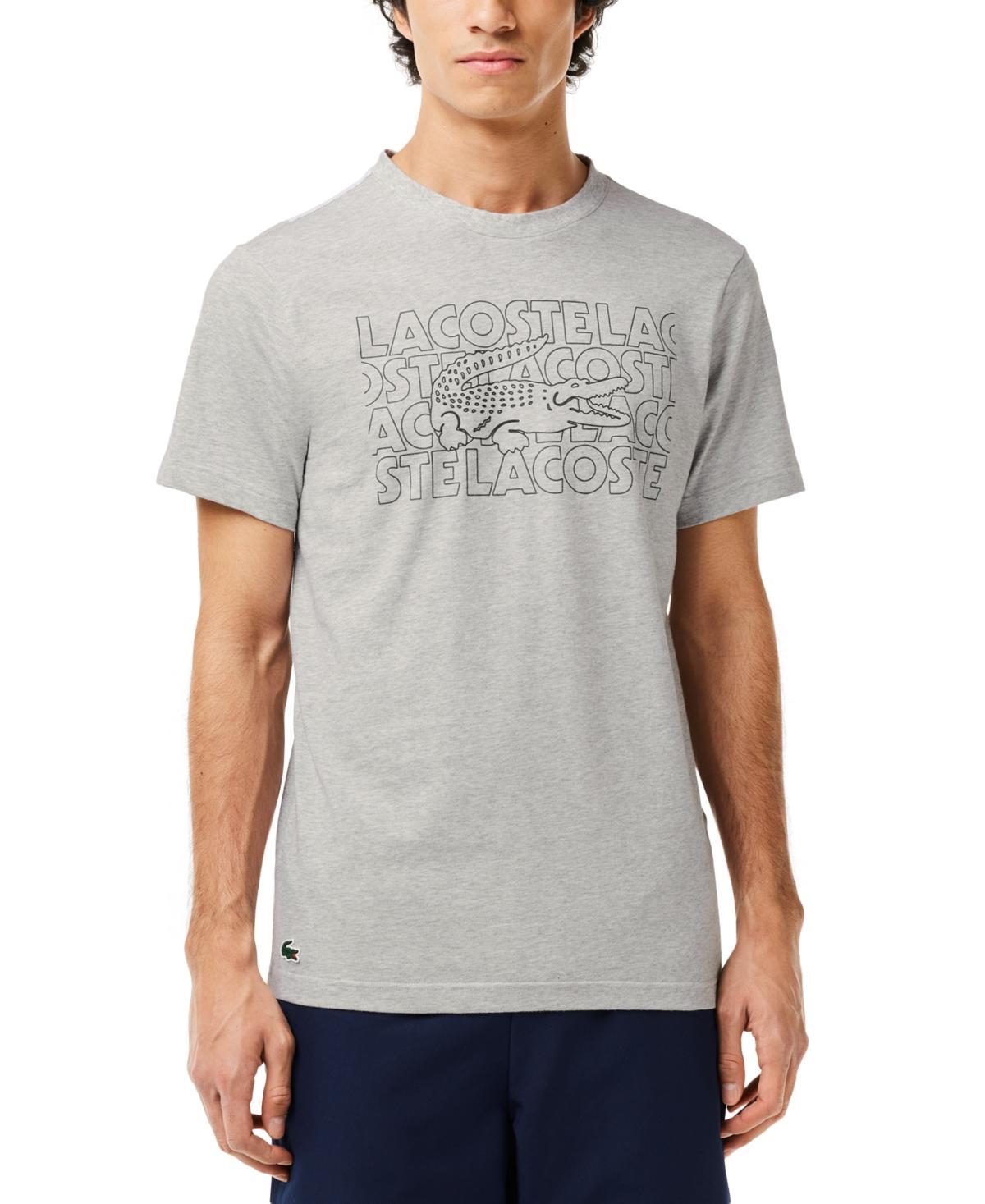 Lacoste Mens Classic Fit Short Sleeve Performance Graphic T-Shirt Product Image