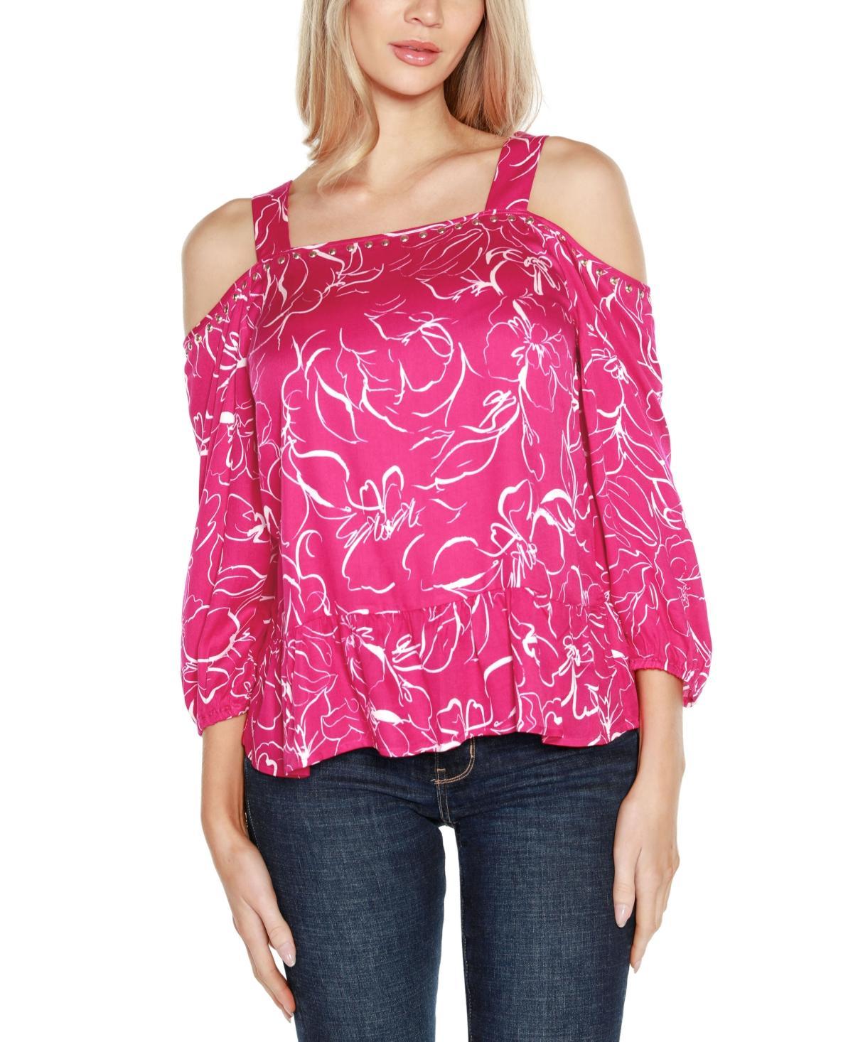 Women's Embellished Cold Shoulder Top Product Image