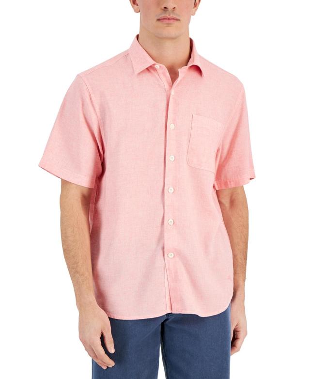 Tommy Bahama Mens Sand Desert Short-Sleeve Shirt Product Image