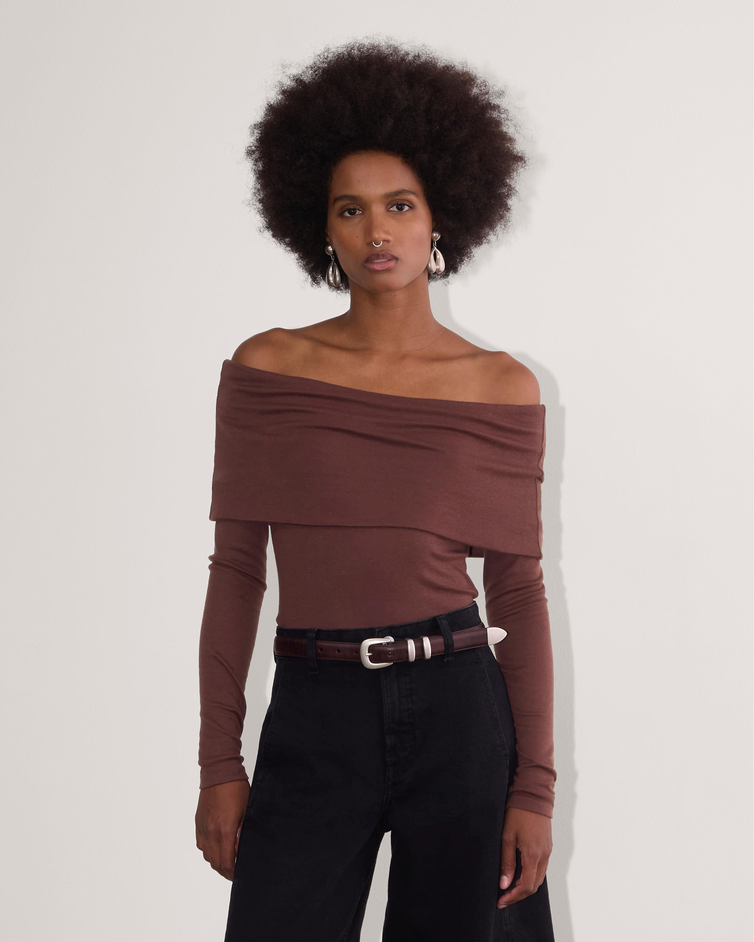 The Off-the-Shoulder Top in Butterluxe Product Image