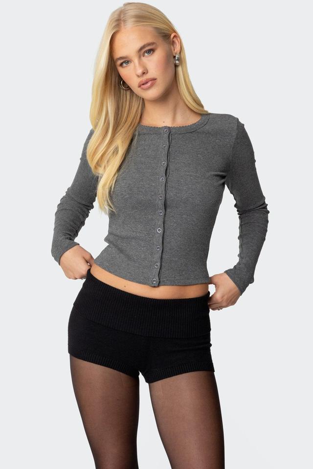 Shilo Ribbed Cardigan Product Image